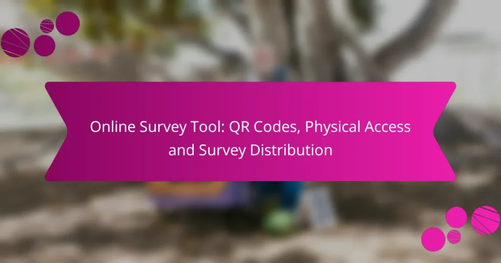 Online Survey Tool: QR Codes, Physical Access and Survey Distribution