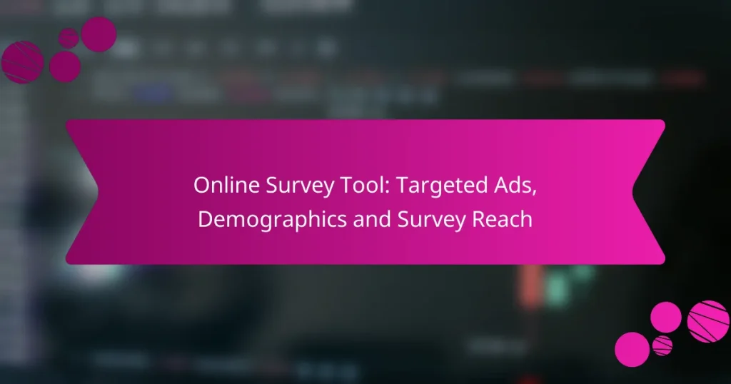 Online Survey Tool: Targeted Ads, Demographics and Survey Reach