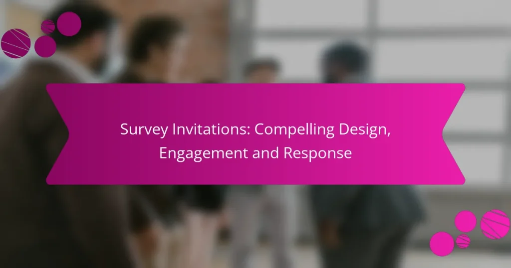 Survey Invitations: Compelling Design, Engagement and Response