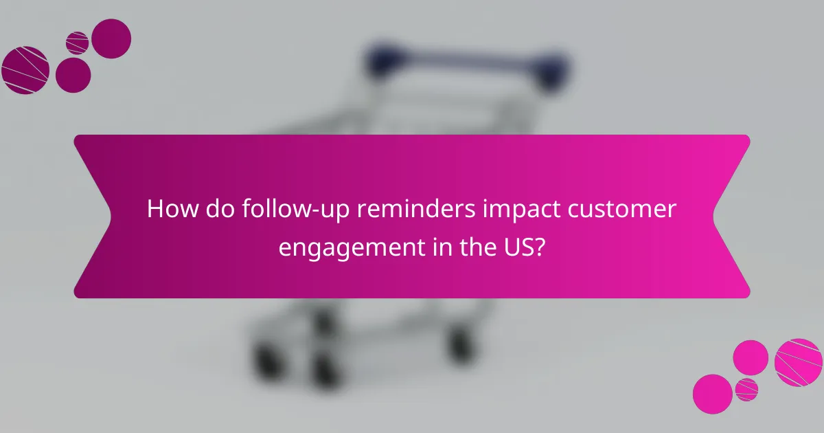 How do follow-up reminders impact customer engagement in the US?